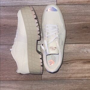 Nike Women's Beige Platform Sneakers